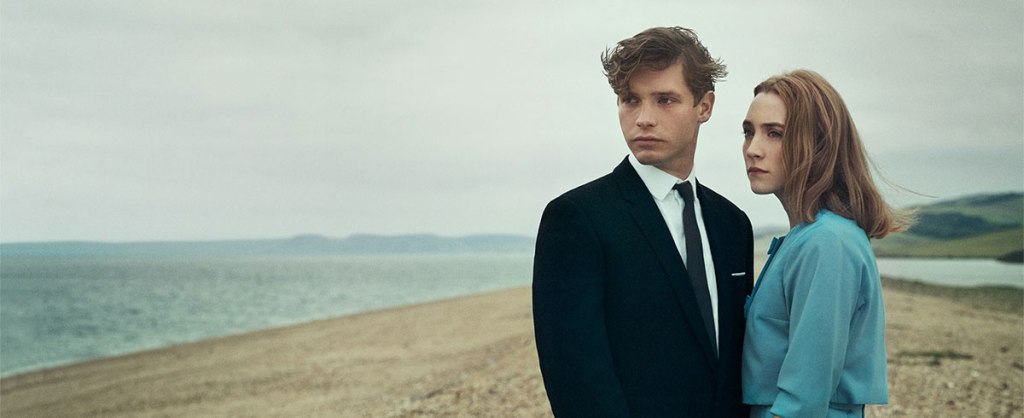 Billy Howle and Saoirse Ronan in On Chesil Beach