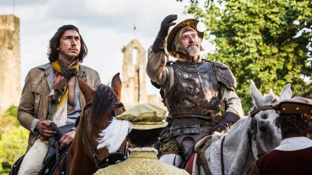 Adam Driver and Jonathan Pryce in The Man Who Killed Don Quixote