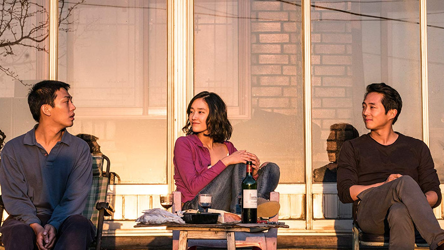 Ah-in Yoo, Jong-seo Jun and Steven Yeun in Burning