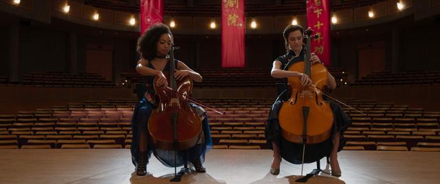 Logan Browning and Allison Williams in The Perfection