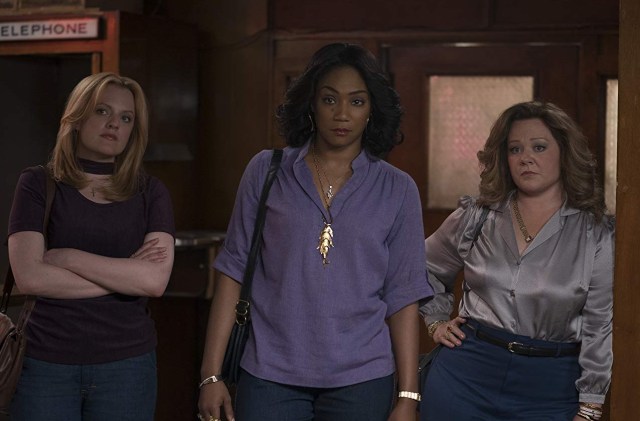 Elisabeth Moss, Tiffany Haddish and Melissa McCarthy in The Kitchen