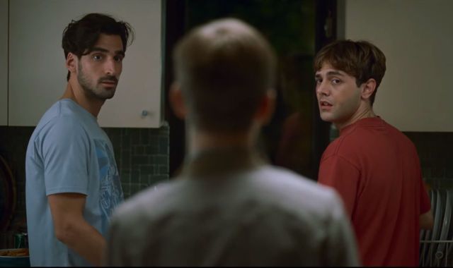 Gabriel D'Almeida Freitas and Xavier Dolan in Matthias & Maxime