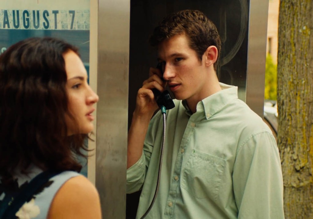 Grace Van Patten and Callum Turner in Tramps