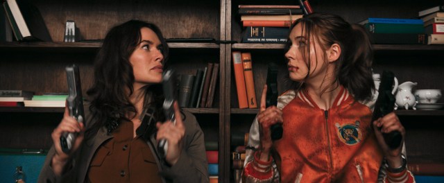 Lena Heady and Karen Gillan in Gunpowder Milkshake