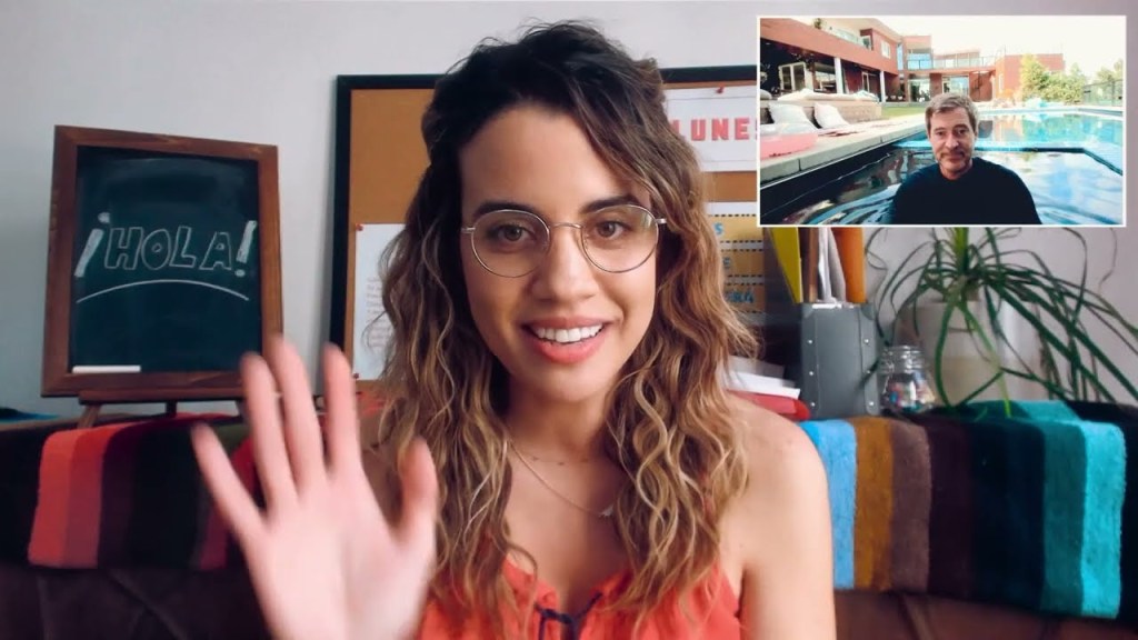 Natalie Morales and Mark Duplass in Language Lessons