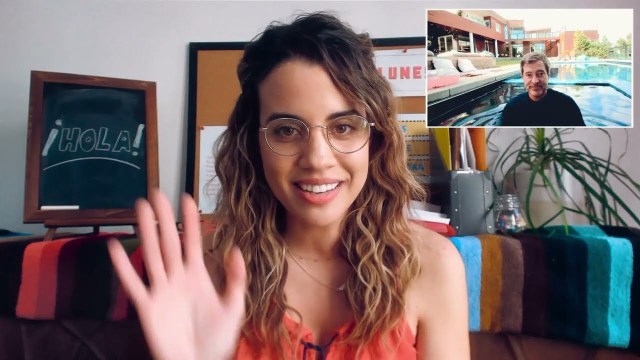 Natalie Morales and Mark Duplass in Language Lessons