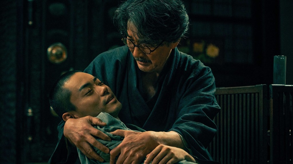 Masaki Suda and Koji Yakusho in The Father of the Milky Way Railroad