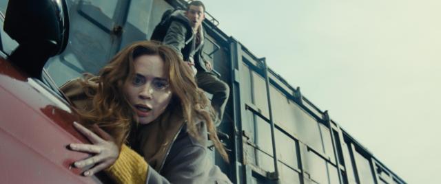 Emily Blunt and Josh O'Connor in Disclosure Day