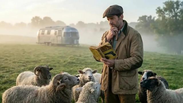 Hugh Jackman in The Sheep Detectives