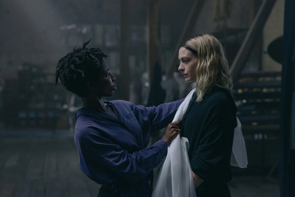 Michaela Coel and Anne Hathaway in Mother Mary