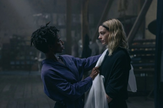 Michaela Coel and Anne Hathaway in Mother Mary